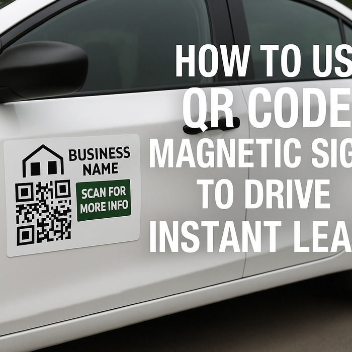 Custom QR Code Magnetic Signs | Convert Leads On-the-Go