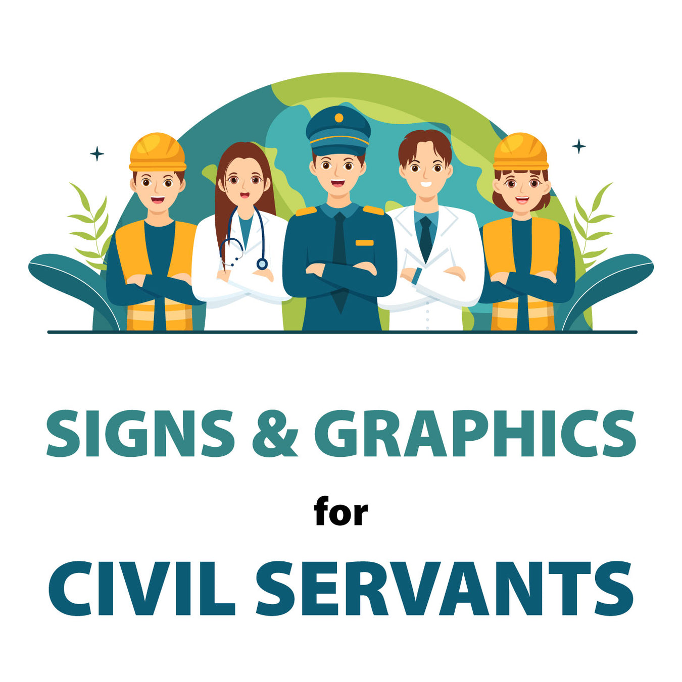 Civil Servant Signs for cars