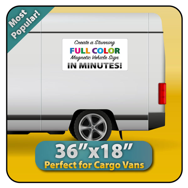 36" x18"  - Longer Magnet for Trucks & Vans (Med/Lg)