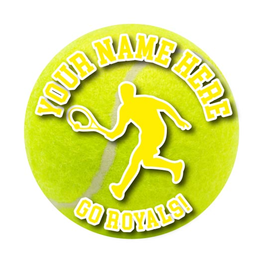 Tennis Sticker or Magnet | Custom Tennis Ball for Car or Locker