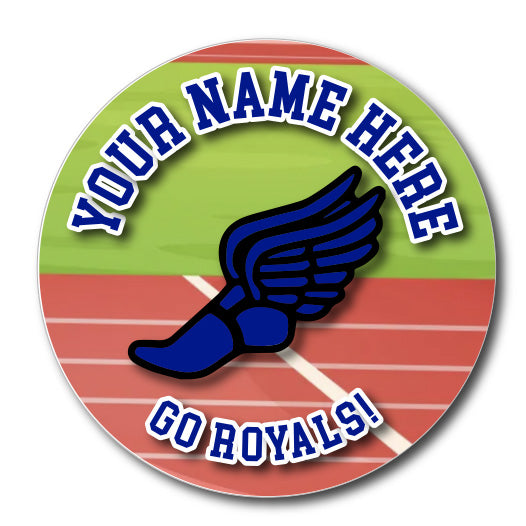 Track Team Magnet or Sticker | Custom Track Running Sign for Car/Locker