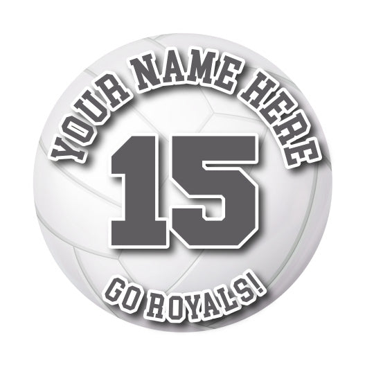 Volleyball Sticker or Magnet | Personalize Team, Player Name, & Number