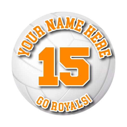 Volleyball Sticker or Magnet | Personalize Team, Player Name, & Number