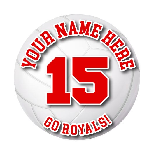 Volleyball Sticker or Magnet | Personalize Team, Player Name, & Number