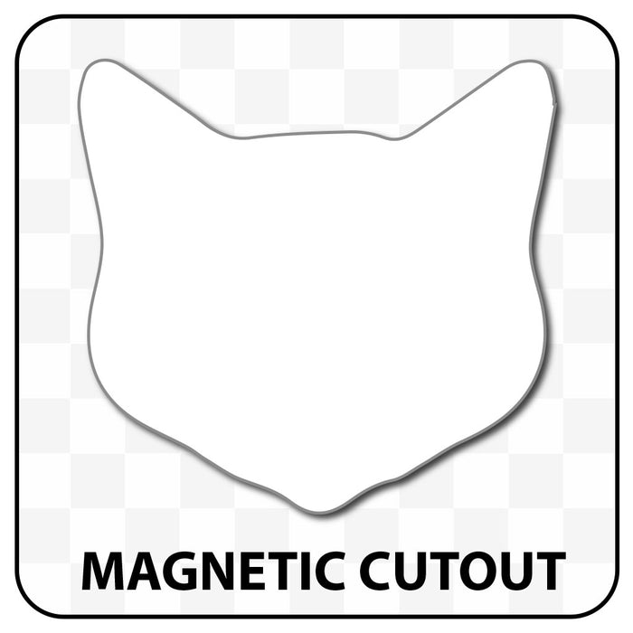 Blank Cat Shaped Magnetic Cutout