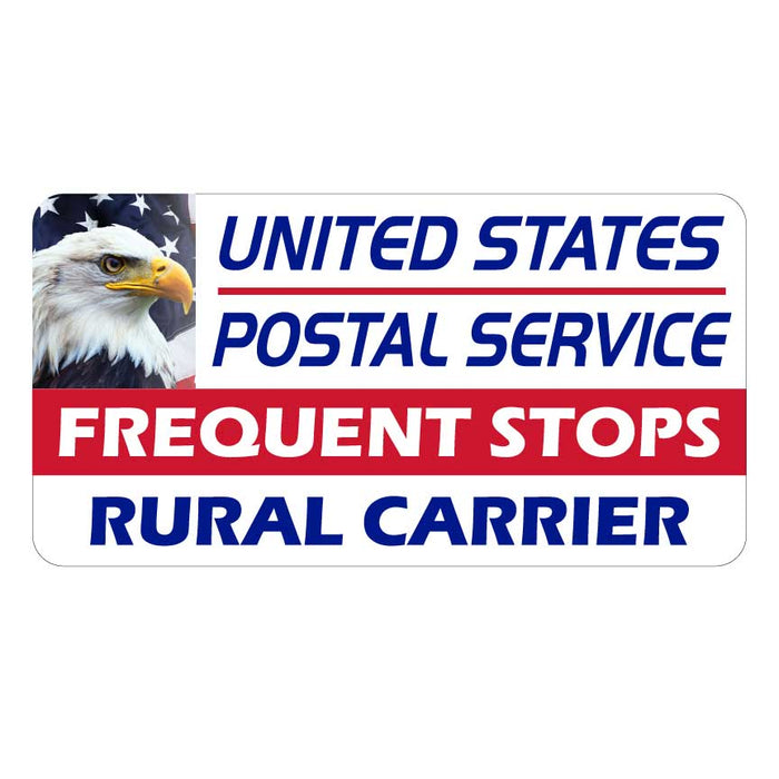 USPS Frequent Stops Rural Carrier Magnet 12x6"