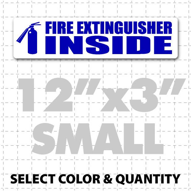 Fire Extinguisher Inside Magnetic Sign 12" X 3" - Wholesale Magnetic Signs