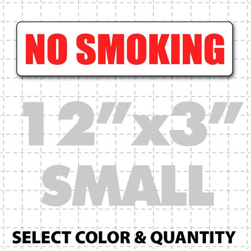 No Smoking Magnetic Sign 12" X 3" - Wholesale Magnetic Signs