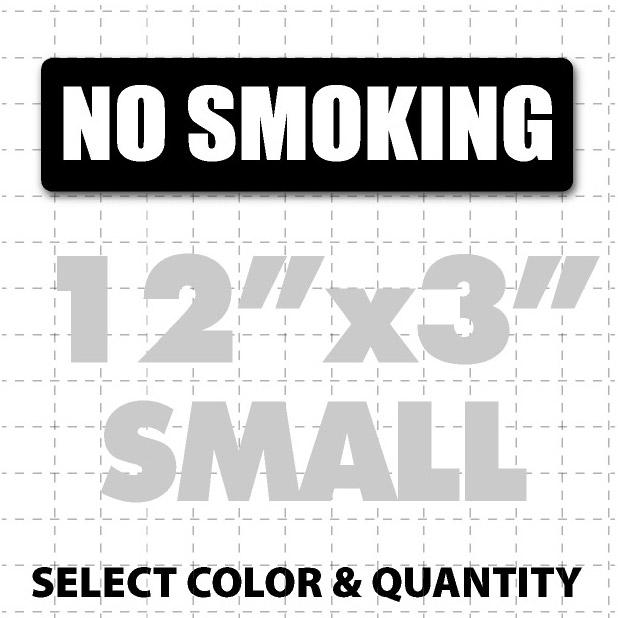 No Smoking Magnetic Sign 12" X 3" - Wholesale Magnetic Signs