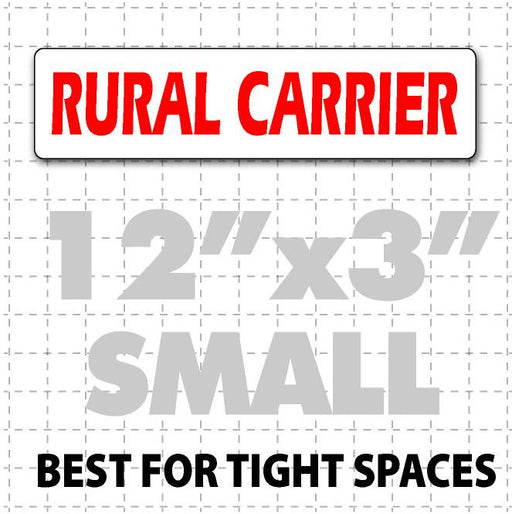 Rural Carrier Magnetic Sign 12"X3" - Wholesale Magnetic Signs