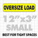 Oversize Load Magnet 12x3" - Wholesale Magnetic Signs