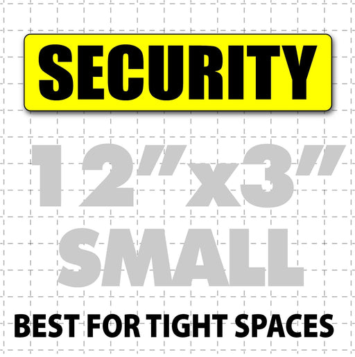 Magnetic Security Sign for patrol vehicles 12" x 3" - Wholesale Magnetic Signs