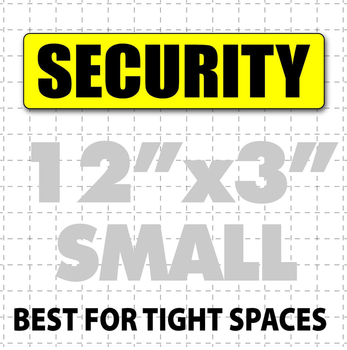 Magnetic Security Sign for patrol vehicles 12" x 3" - Wholesale Magnetic Signs