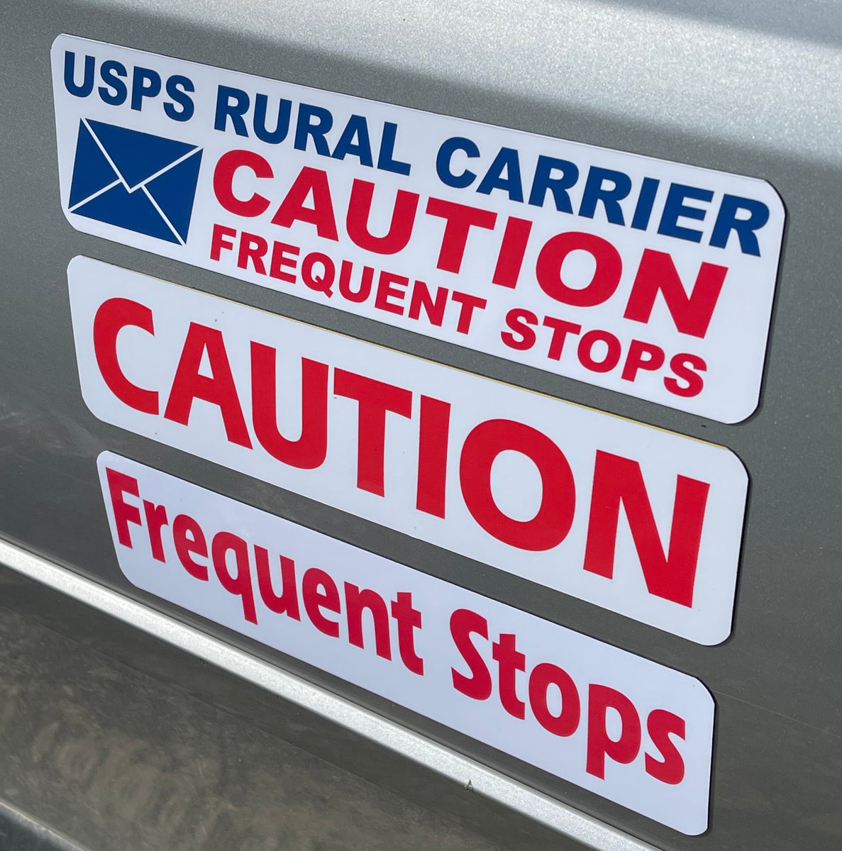 Mail Carrier Caution Frequent Stops