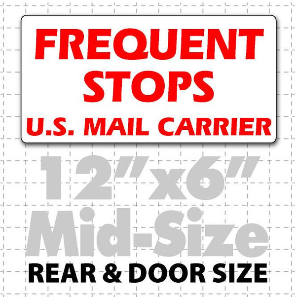 12"X6" Frequent Stops Rural Carrier Magnet for Vehicles