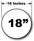Round Blank Circle Magnet (polka dot) in Many Sizes - Wholesale Magnetic Signs