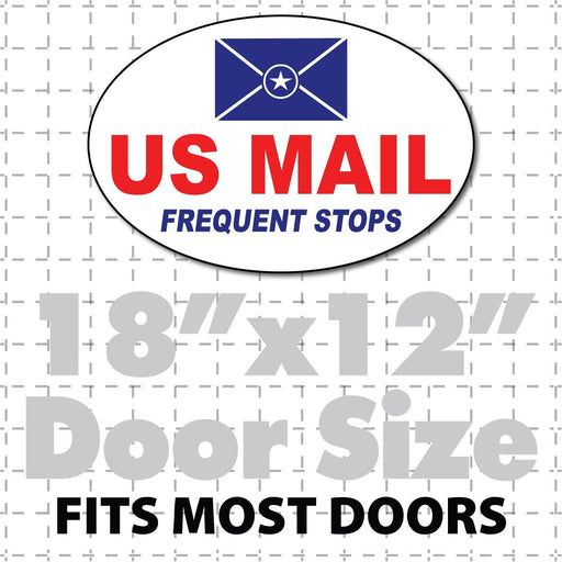 Oval 18x12" US Mail Rural Carrier Magnetic sign for postal workers - Wholesale Magnetic Signs