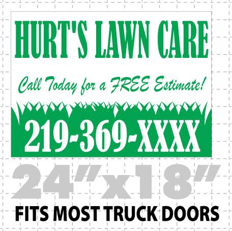 Lawn Care Magnetic sign  (layout 6) - Wholesale Magnetic Signs