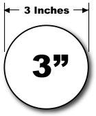 Round Blank Circle Magnet (polka dot) in Many Sizes - Wholesale Magnetic Signs