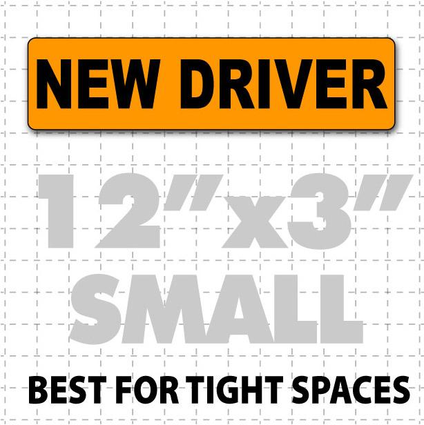 New Driver Magnetic Car Sign 12" X 3" - Wholesale Magnetic Signs