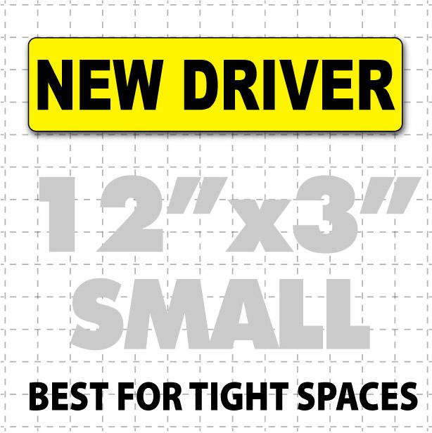 New Driver Magnetic Car Sign 12" X 3" - Wholesale Magnetic Signs