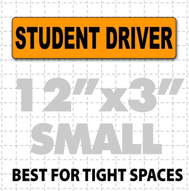 Student Driver Magnetic Sign 12" X 3" - Wholesale Magnetic Signs