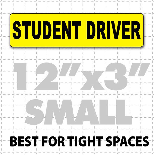 Student Driver Magnetic Sign 12" X 3" - Wholesale Magnetic Signs