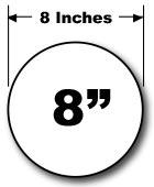 Round Blank Circle Magnet (polka dot) in Many Sizes - Wholesale Magnetic Signs