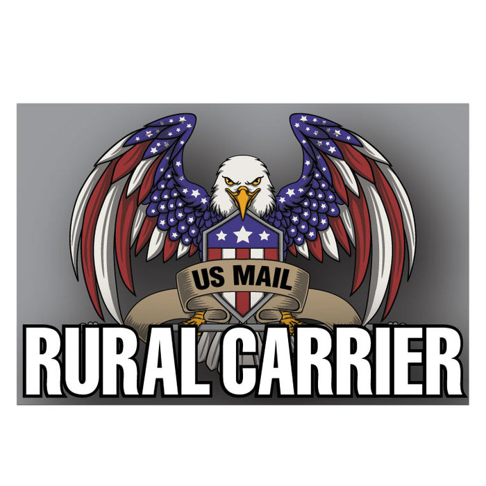 Vehicle Magnet for Rural Mail Carrier Truck | 18"x12" Eagle Magnetic Sign