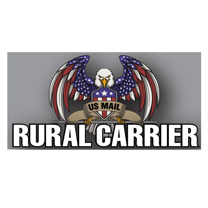 Small Car Door Magnet for Rural Mail Carrier Vehicle | 12"x6" Magnetic Sign