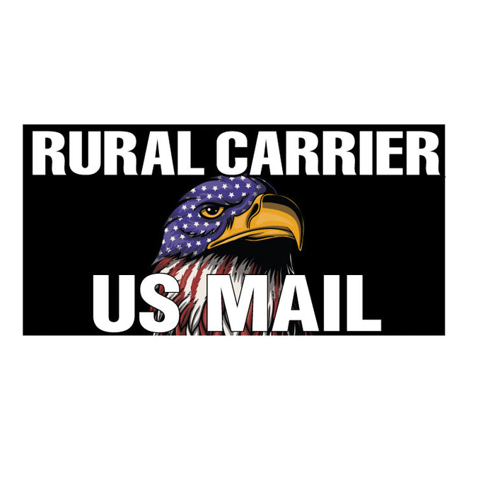 Eagle Vehicle Magnet for Rural Mail Carrier | 24"X12" Magnetic Sign