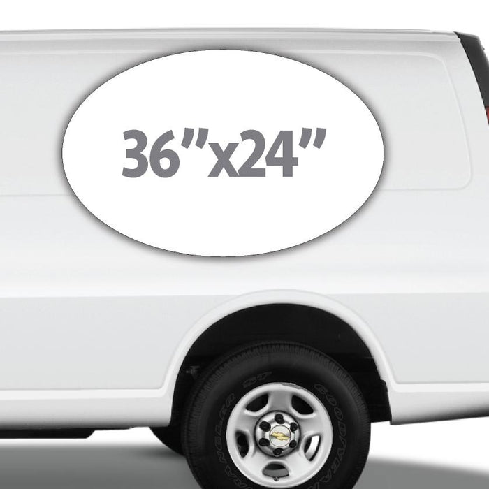 custom oval van magnets - Wholesale Magnetic Signs