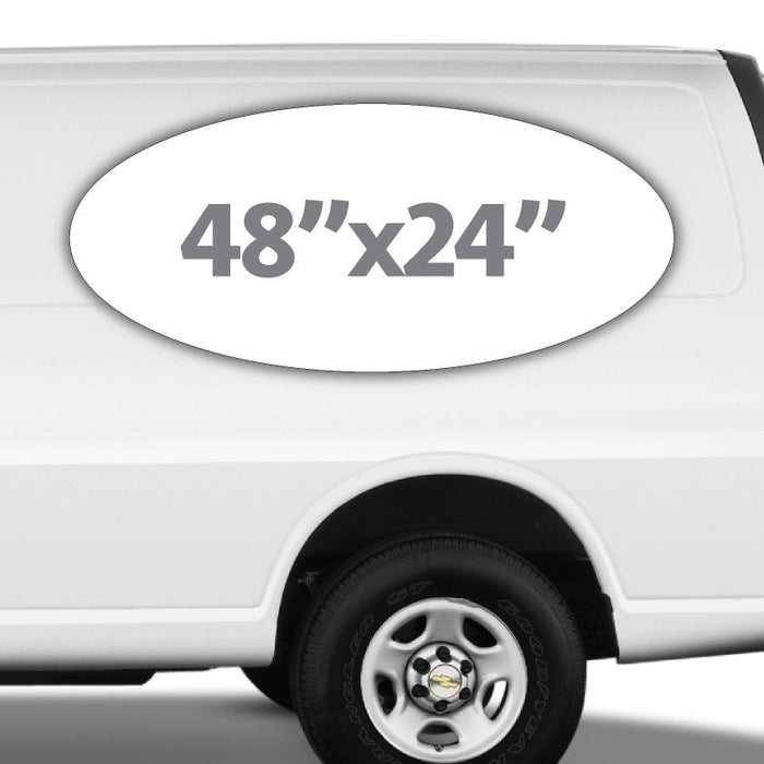 huge van magnets oval - Wholesale Magnetic Signs