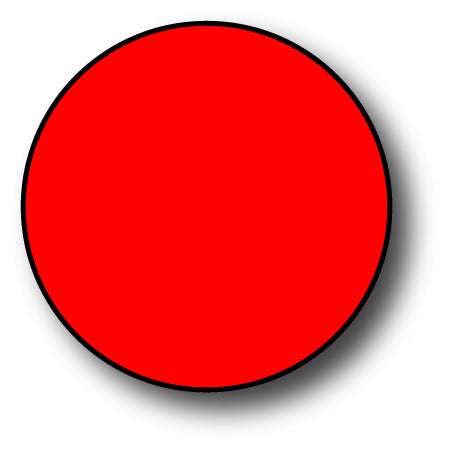 Round Blank Circle Magnet Signs in Many Sizes and Colors | Polka Dots