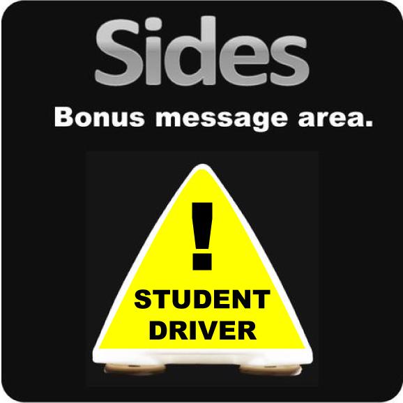 Student Driver Rooftop Car Sign | Student Driver Car Topper | Magnetic Mount - Wholesale Magnetic Signs
