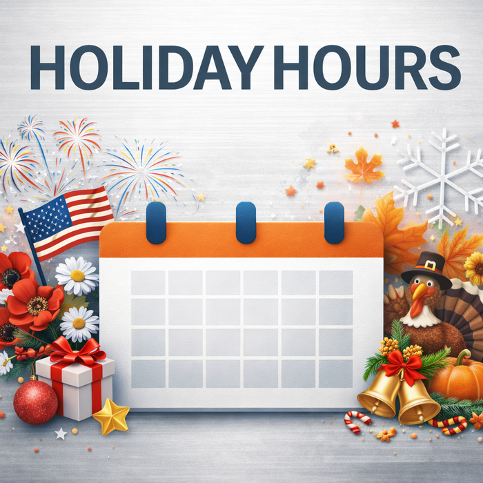 2026 Holiday Schedule