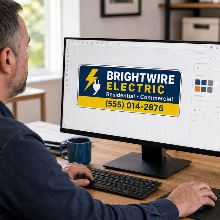 Design Professional Magnetic Signs in Minutes With Our Online Sign Designer