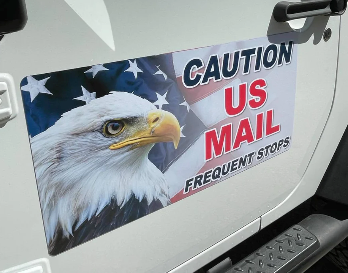 us mail carrier magnetic sign