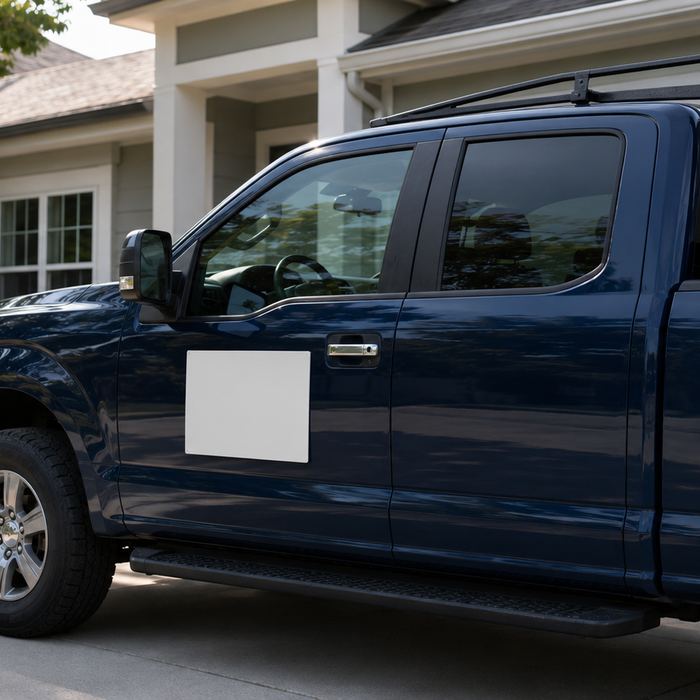 Blank Magnetic Signs for HOA Commercial Vehicle Rules
