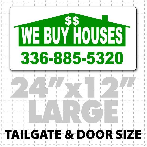 We Buy Houses Car Signs
