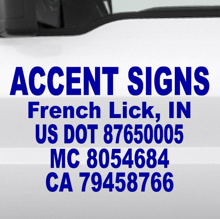 US DOT & MC Number Registration Decal Sticker – USDOT NUMBER STICKERS