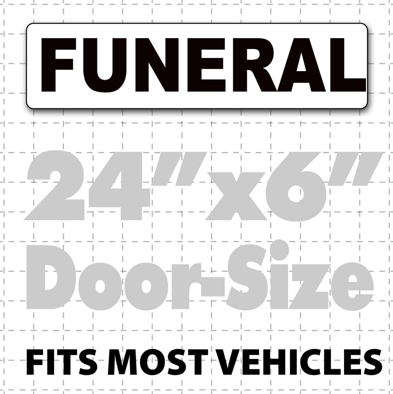 Magnetic Funeral Signs for Cars