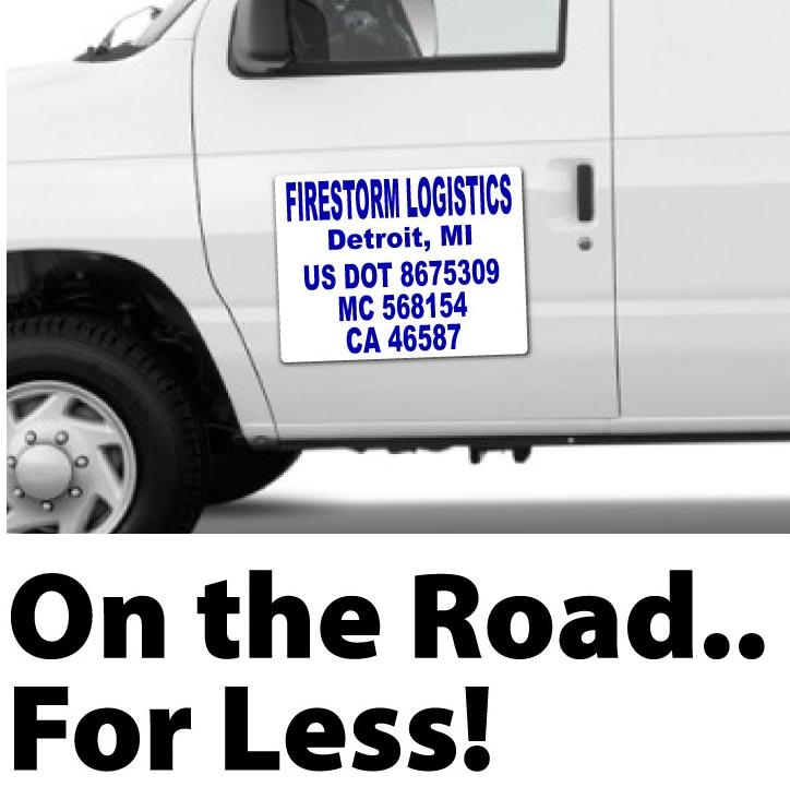 US DOT Number Magnetic Signs
