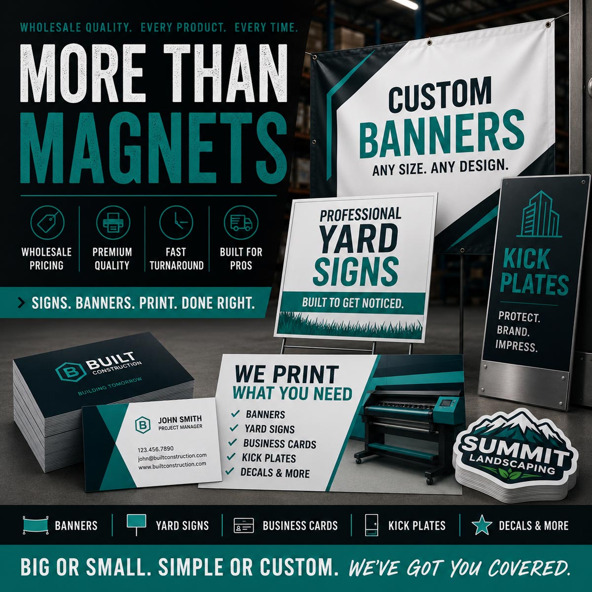 Other types of signage we offer