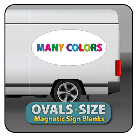 Blank Oval Magnets