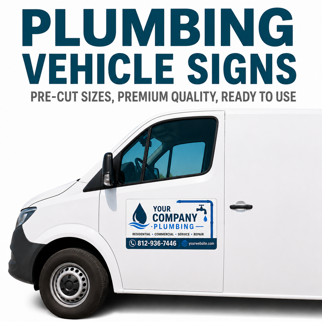 Plumbing Vehicle Signs, Magnets & Decals