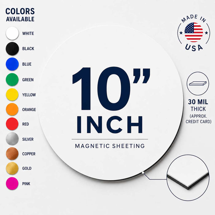 Round Blank Circle Magnet Signs in Many Sizes and Colors | Polka Dots