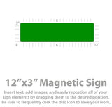 Small Custom Magnetic Bumper Sign for cars and trucks (12x3) - Design Online