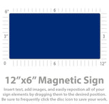 Custom Magnetic Bumper Sign for cars and trucks (12"x6") - Design Magnets Online