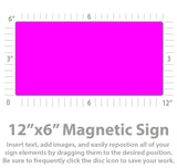 Custom Magnetic Bumper Sign for cars and trucks (12"x6") - Design Magnets Online